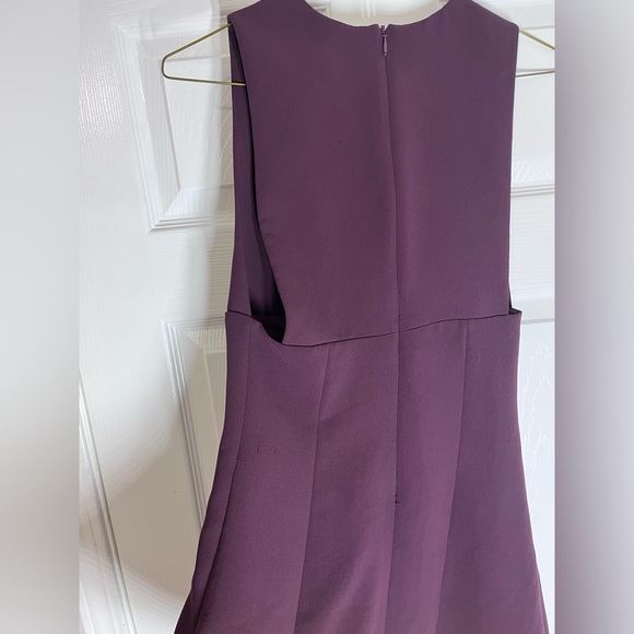 ARITZIA WILFRED MONTBRUN BURGUNDY A LINE MINI DRESS - Picture 7 of 7